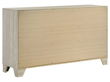 Strout - 4 Piece Queen Bedroom Set With Upholstered Headboard - Rustic