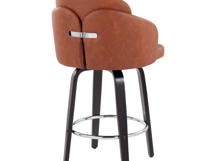 Dahlia - Contemporary Counter Stool Round Footrest (Set of 2)