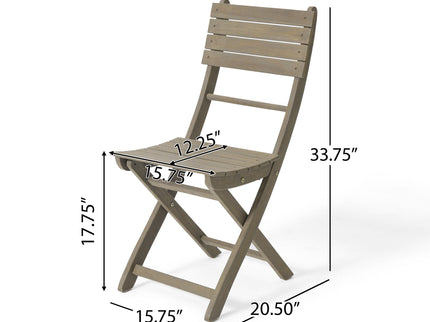 Positano - 4 Piece Foldable Chair - Gray