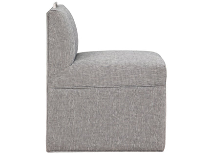 Della - Upholstered Castered Chair - Gray
