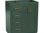 Dark Green / Left Side Drawers