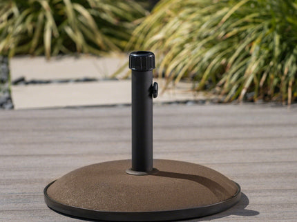 Holder Round Umbrella Base 33 Lbs Concrete - Brown