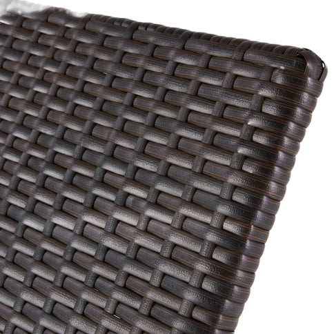 Kauai - Modern Style Wicker Chaise Lounge - Brown Multi