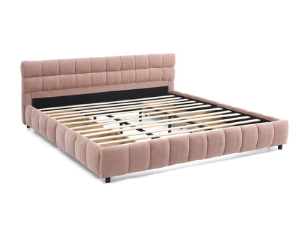 Modern Platform Bed Frame With Thick Fabric