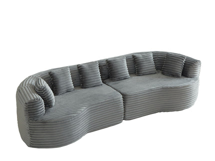 Sectional Sofa, Oversized 4 Seater With Deep Seat Design
