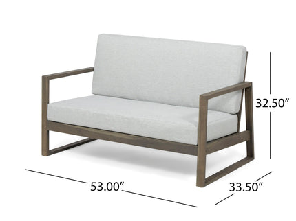 Belgian - Loveseat & Coffee Table Set With Water Resistant Cushions