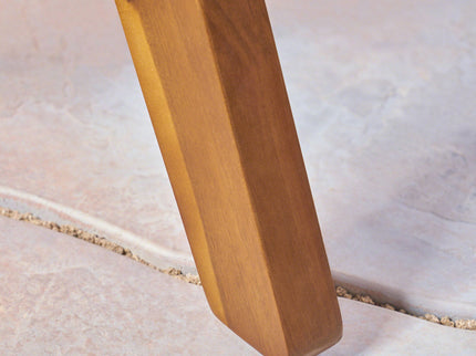 Stamford - Outdoor Bistro Table Acacia Wood X - Base - Teak