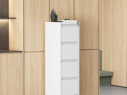 Drawer Metal Locking Vertical File Cabinet With Wheels Heavy Duty Lockable Storage