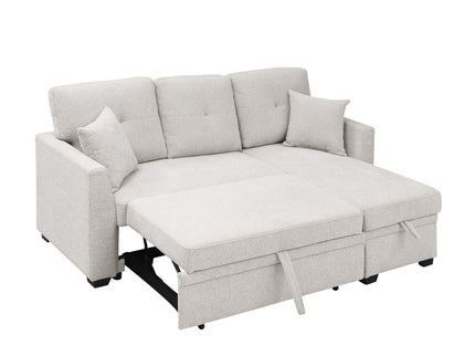 Upholstered Sectional & Pull Out Bed And Chaise Storage