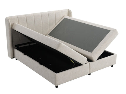 Adonia - Eastern King Storage Bed With Mattress Included - Beige