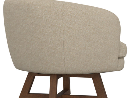 Swivel Accent Chair With Sculptural Base