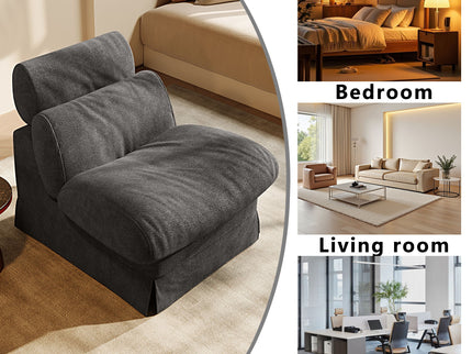 Accent Chair, Soft Medium Firm Upholstery For Living Room
