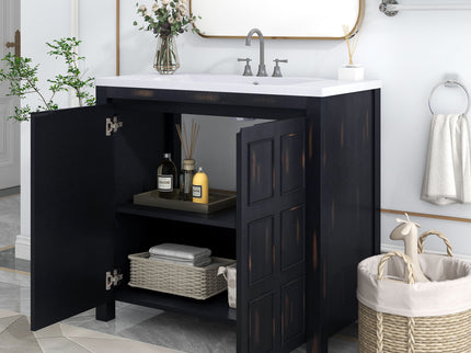 Bathroom Vanity Organizer With Sink, Combo Cabinet Set, Bathroom Storage Cabinet