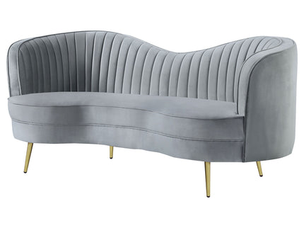 Reigha - Loveseat With Channel Tufted - Gray
