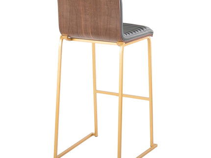 Mason Mara - Contemporary Versatile Desig Fixed Height Barstool (Set of 2)