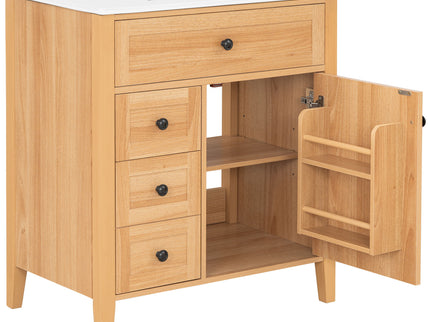 Bathroom Vanity With Sink, Soft Closing Cabinet
