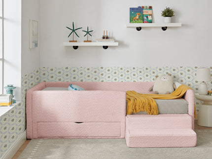 Safe Kids Bed With Guardrails And Storage