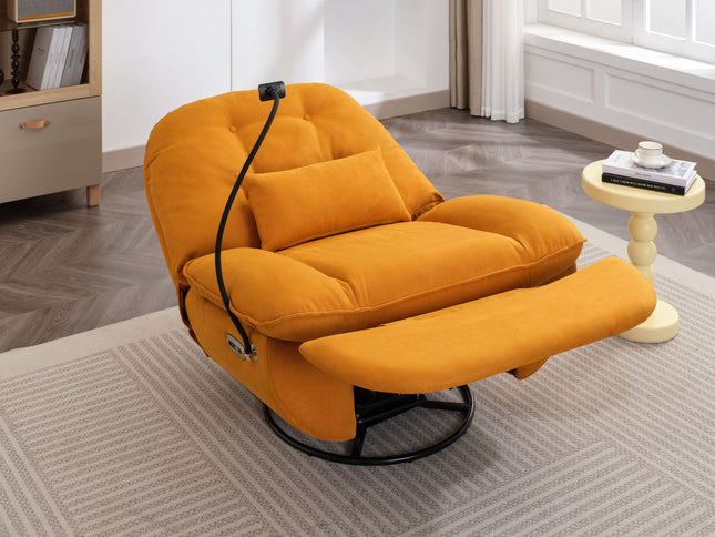 Power Recliner Swivel Glider USB Charger With tooth Music Player, Sleep, Working, Game And Leisure