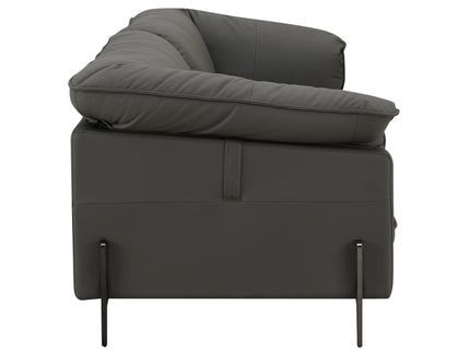 Tadi - Top Grain Leather Sofa - Black