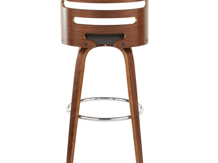 Cosini - Mid Century Modern Fixed Height Barstool With Swivel (Set of 2)