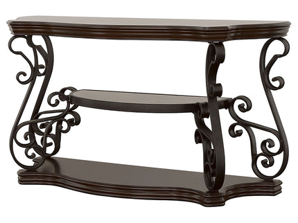 Gretta - Merlot 2 Shelf Sofa Console Table - Brown