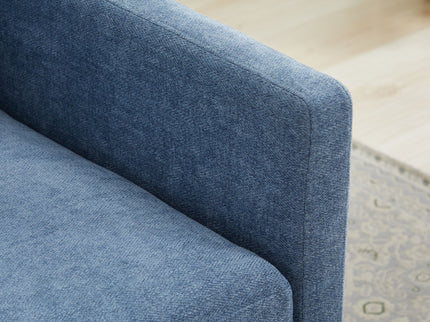 Modern Square Upholstered Swivel Accent Chair With Metal Base