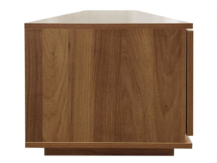 TV Stand With 2 Drawers And Open Shelving - Walnut