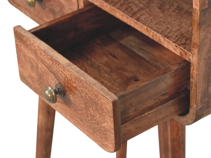 Solid Wood Curved Console Table