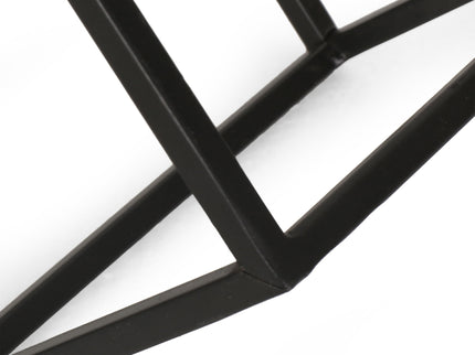 Modern Industrial Tabletop Wine Rack With 7 Bottle Holders - Black