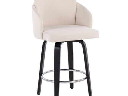 Dahlia - Contemporary Counter Stool Round Footrest (Set of 2)
