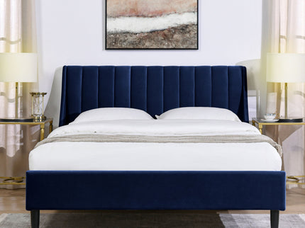 Aspen - Vertical Tufted Modern Headboard Platform Bed Set
