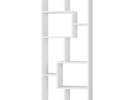 Asymmetrical Display Shelf & Bookcase, 5 Tier