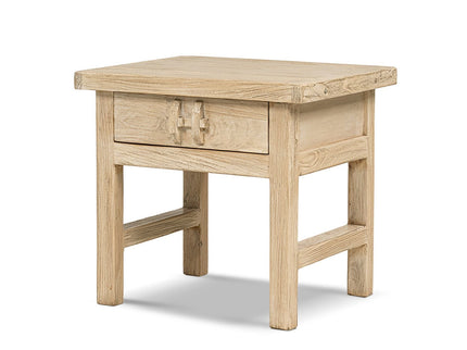 Rowan - Side Table With Drawer - Light Brown