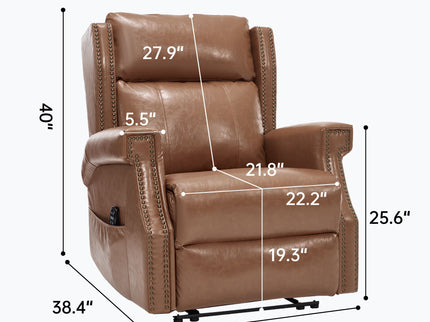 Manual Recliner Chair  With Heavy Duty Motion Mechanism, 8 Vibrating Nodes And 3 Massage Modes For Living Room
