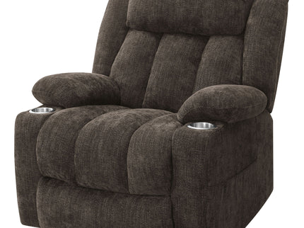 Beca - Upholstered Power Lift Recliner With Cupholders And USB Charging