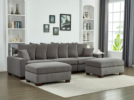 5 Seater Oversized Convertible L & U Shaped Couch