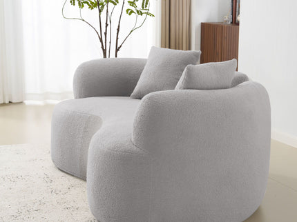 Modern Curved Loveseat