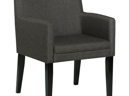 Yorkshire - Upholstered Dining Arm Chair With Cushioned Arms (Set of 2) - Gray
