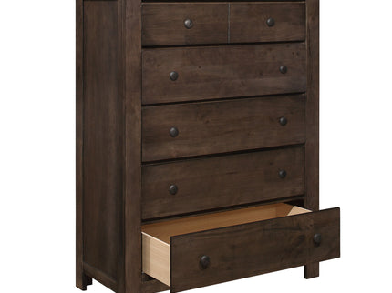5 Drawer Chest, 1 Piece - Brown