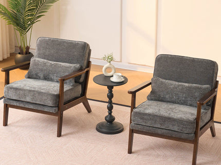 Living Room Chair With Lumbar Pillow