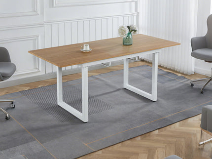 Square Extendable Dining Table With Metal Legs