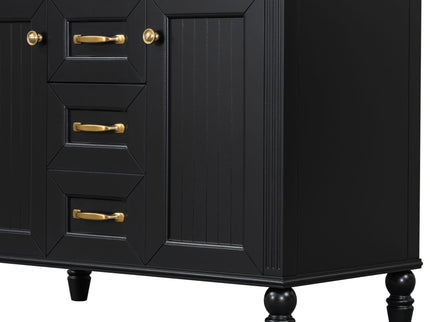 Bathroom Vanity With Sink, Flip-Out Top Drawer, Soft Close Doors, 2 Storage Drawers