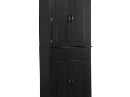 Bathroom Storage Cabinet With Doors And Drawer, Adjustable Shelf