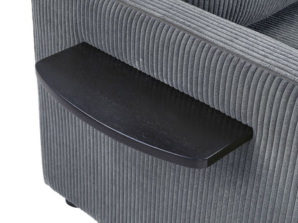 Sleeper Sofa With Foldable Mattress, USB Ports, Side Table & Storage Pocket