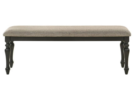 Kavita - Upholstered Dining Bench - Charcoal