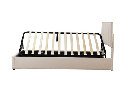 Upholstered Platform Bed With A Hydraulic Storage System