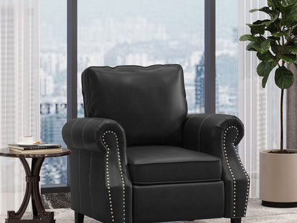 Contemporary Club Chair With Nailhead Trim And Rolled Armrests