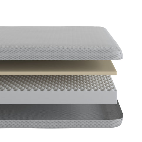 5" Memory Foam Mattress With Responsive Support And Breathable Cover