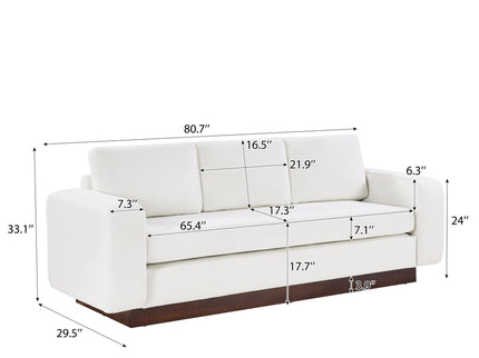 Modern 3 Seater Sofa, Living Room Couch
