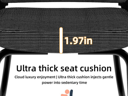 Minimalist Office Chair & Soft Backrest